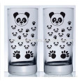 260ml Cute Panda glass mugs juice drinking glass cups glass cup for milk